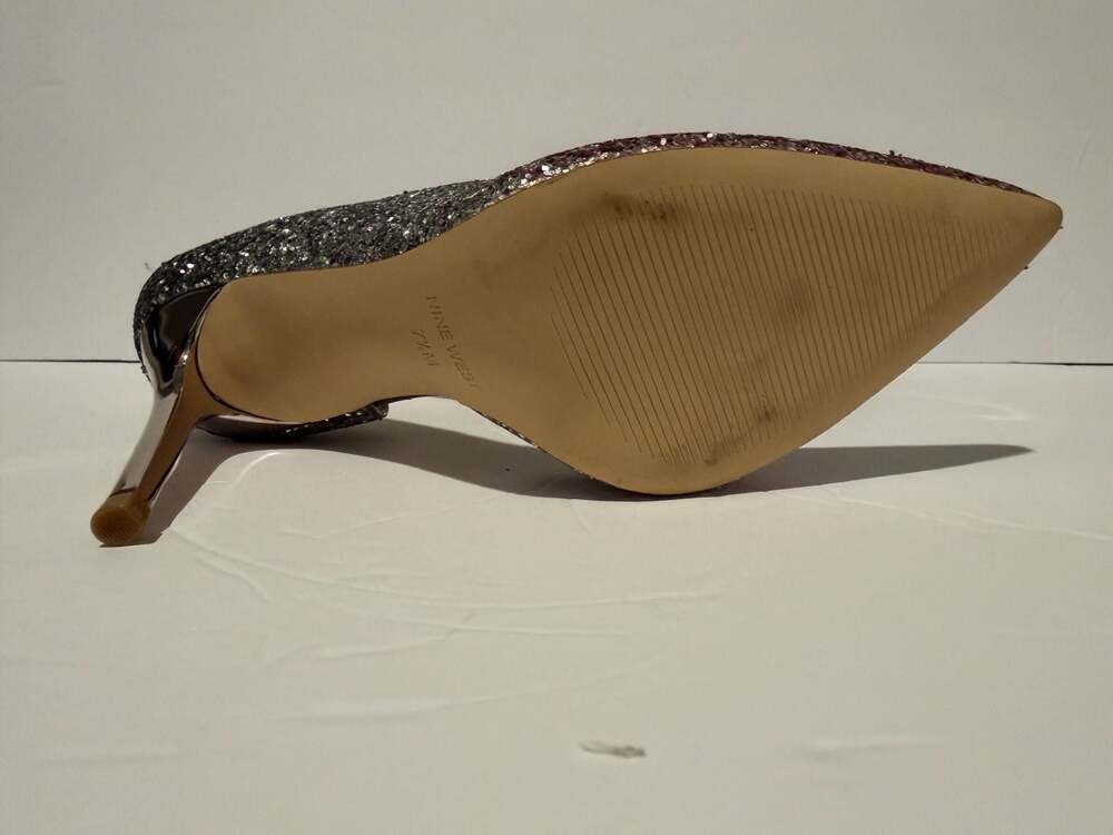 Nine West Ombre Glitter D'Orsay Pointed Toe Pumps Size 7.5M - Picture 7 of 8